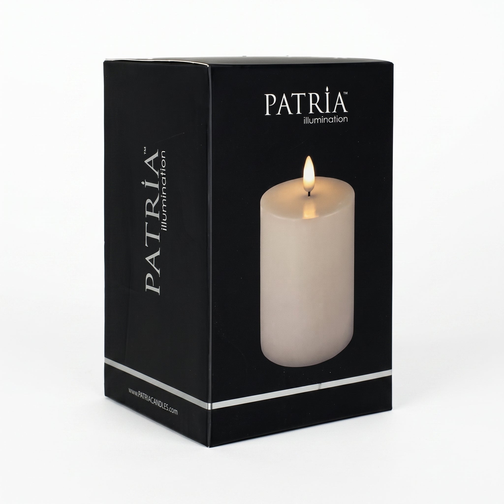 3 Inch x 4 Inch Patria LED Pillar Candle Ivory