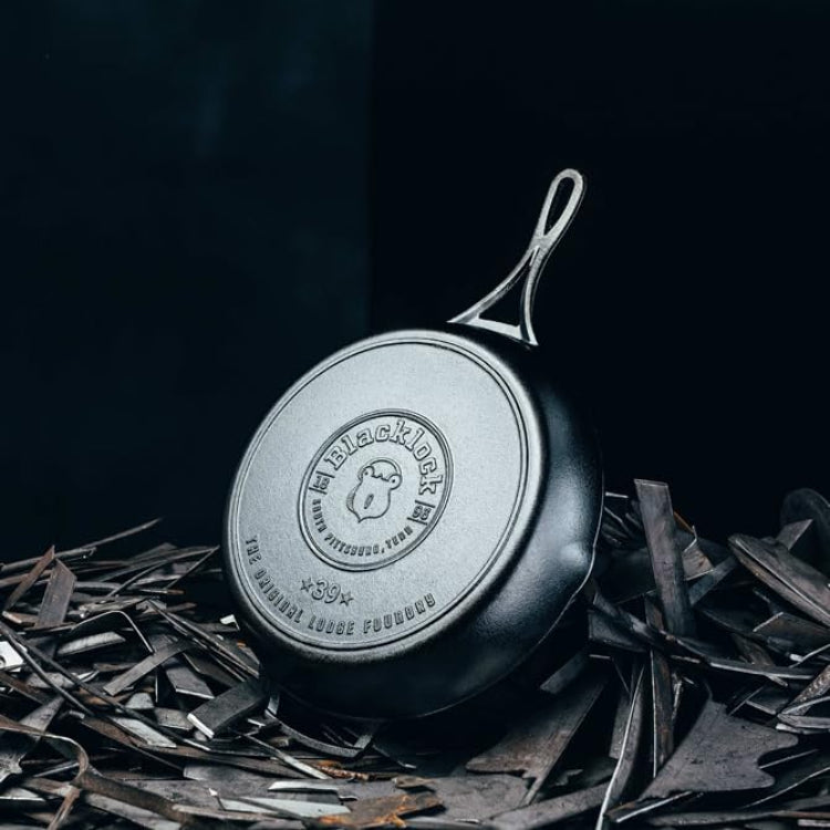 Lodge Blacklock 12" Triple Seasoned Cast Iron Skillet - Lightweight - Easy Cleanup - Premium Cookware