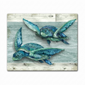 CounterArt Northpoint Turtles 3mm Tempered Glass Cutting Board Serving Board Charcuterie Board 15" x 12"