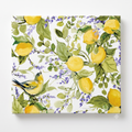 CounterArt Watercolor Lemons 3mm Tempered Glass Cutting Board Serving Board Charcuterie Board 12" x 15"