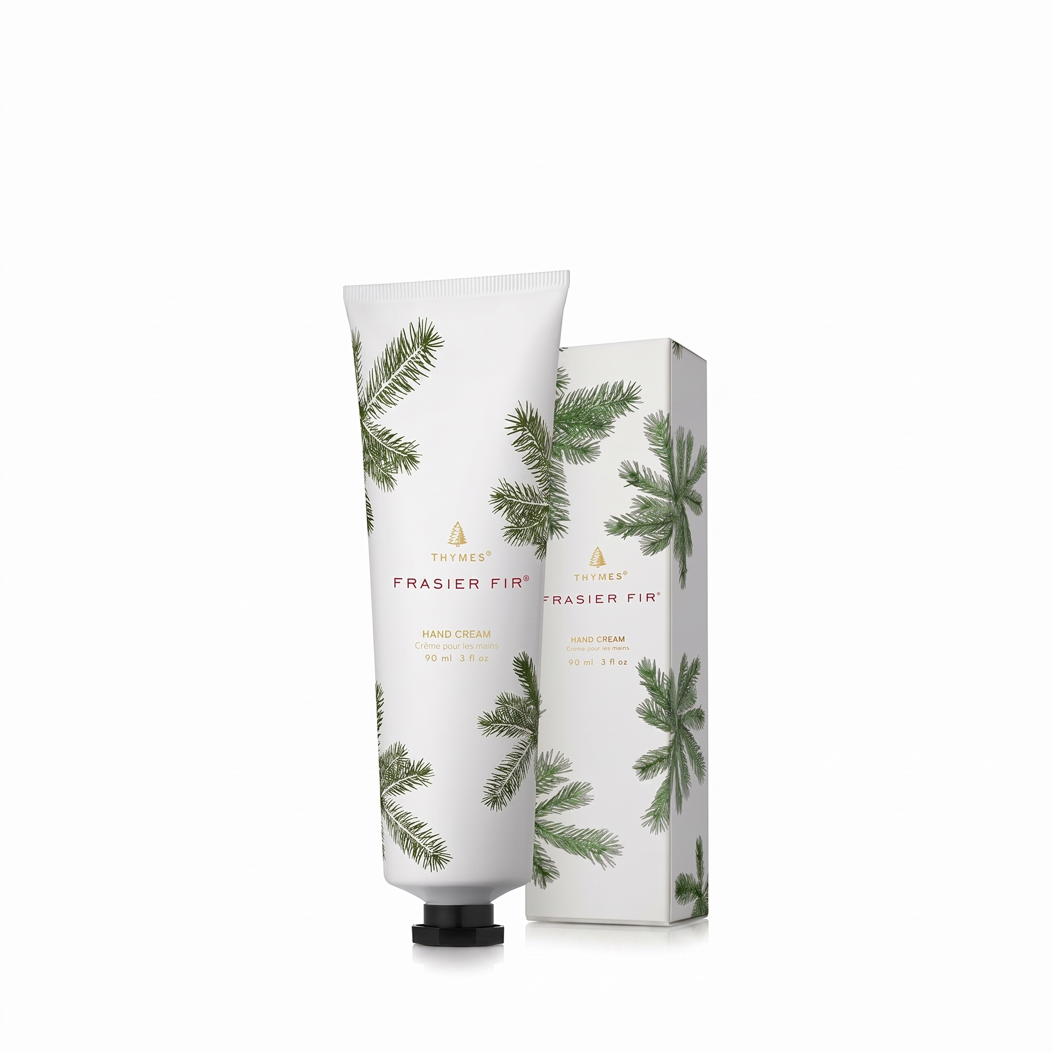 Thymes Frasier Fir Hand Cream - Hand Moisturizer for Dry Skin (3 oz)