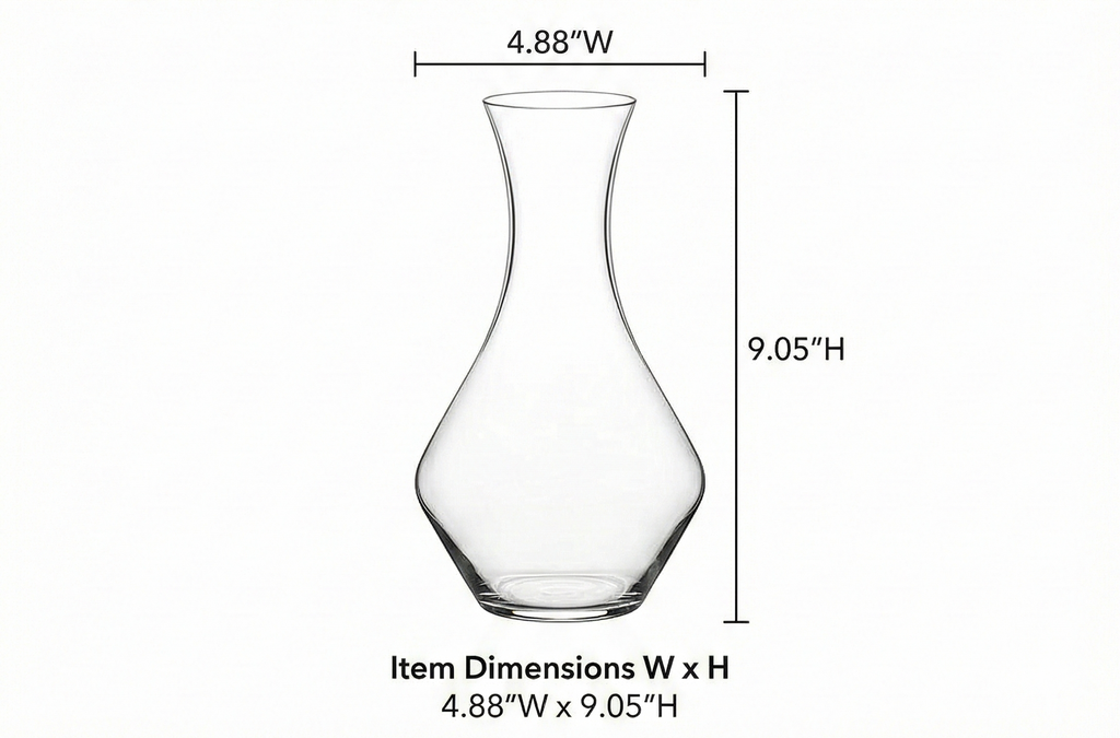 Riedel Cabernet Wine Decanter, Red Wine Decanter Crystal Glass 1440/13