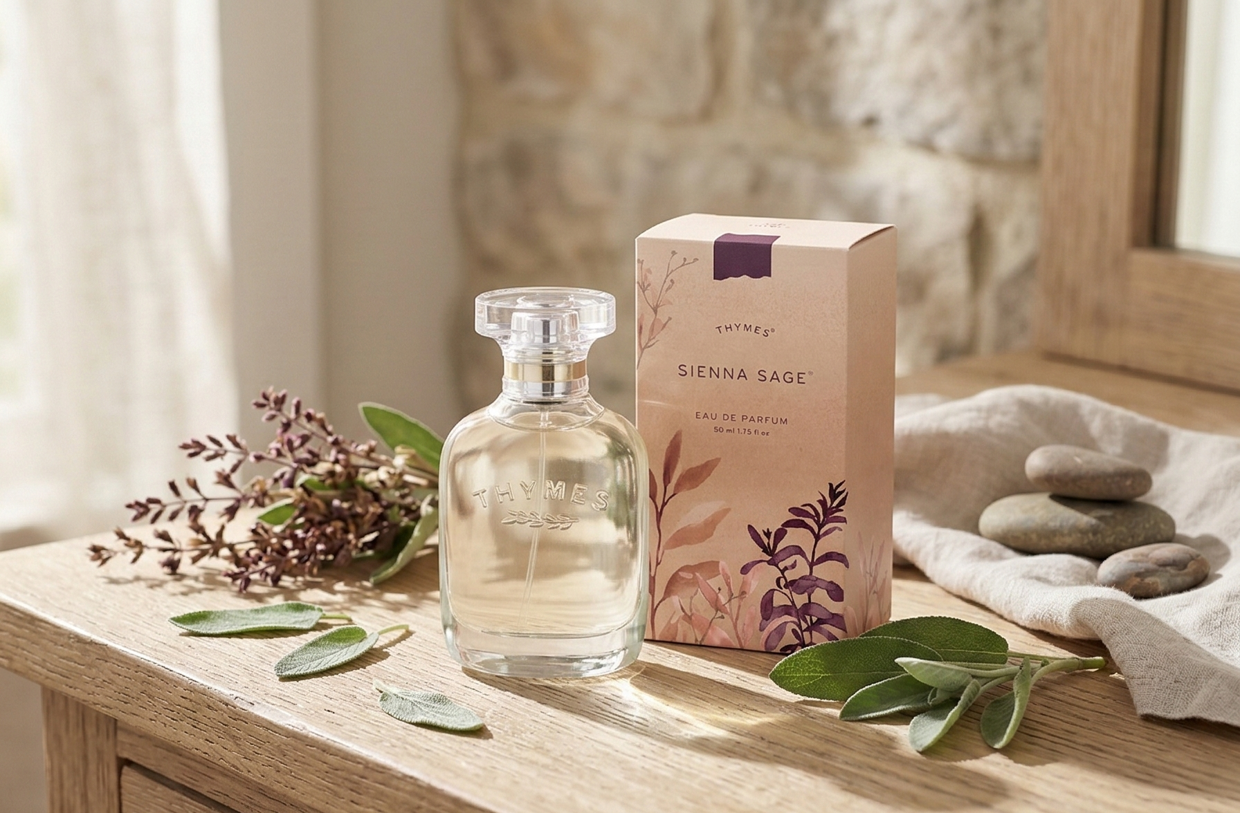 Thymes Sienna Sage Perfume - Fragranced Body Spray - Perfumes for Women with a Warm Fragrance (1.75 fl oz)
