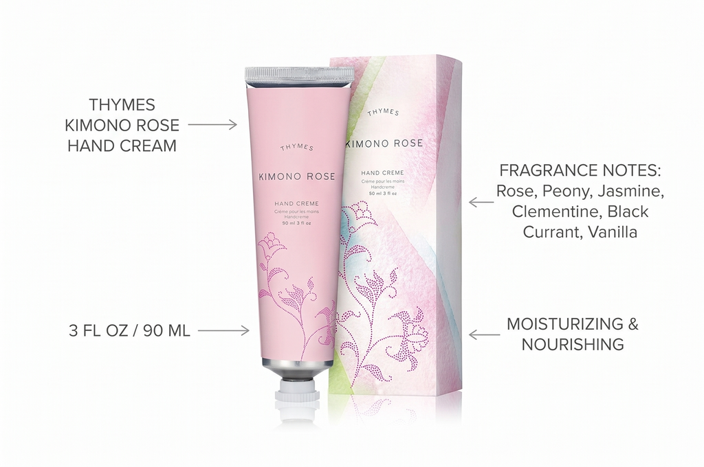 Thymes Hand Cream - 3 Fl Oz - Kimono Rose