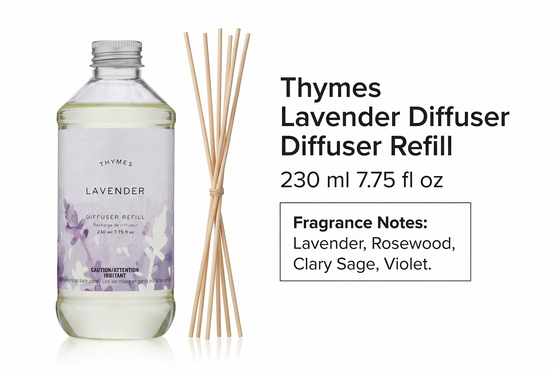 Thymes Reed Diffuser Oil - 7.75 Fl Oz - Lavender