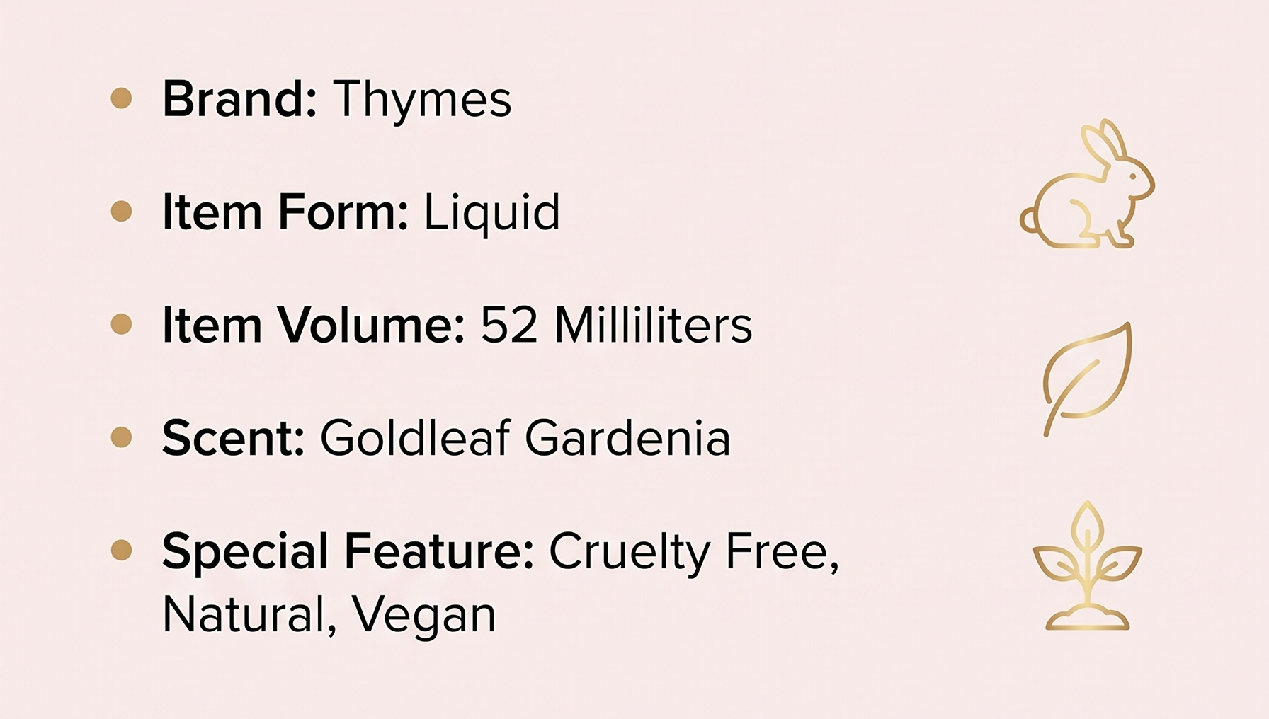 Thymes Goldleaf Gardenia Eau de Parfum (1.75 fl oz)