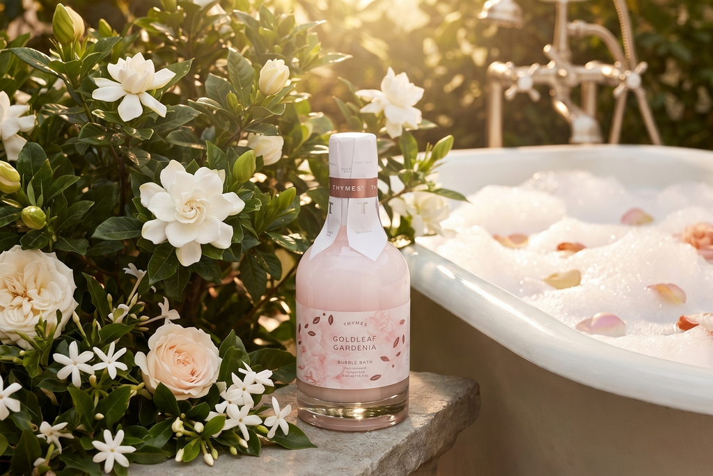 Thymes Bubble Bath - 11.5 Fl Oz - Goldleaf Gardenia