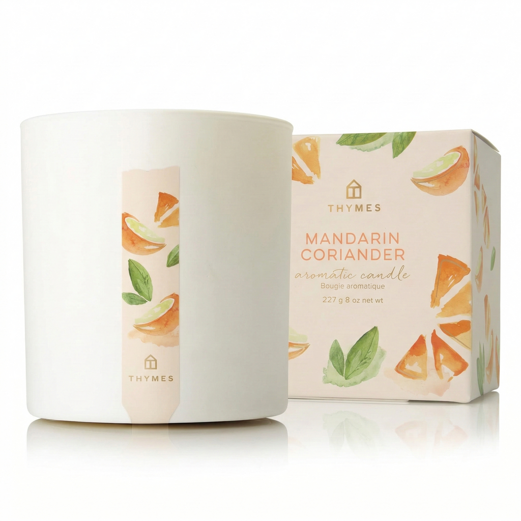Thymes Candle - 8 Oz - Mandarin Coriander