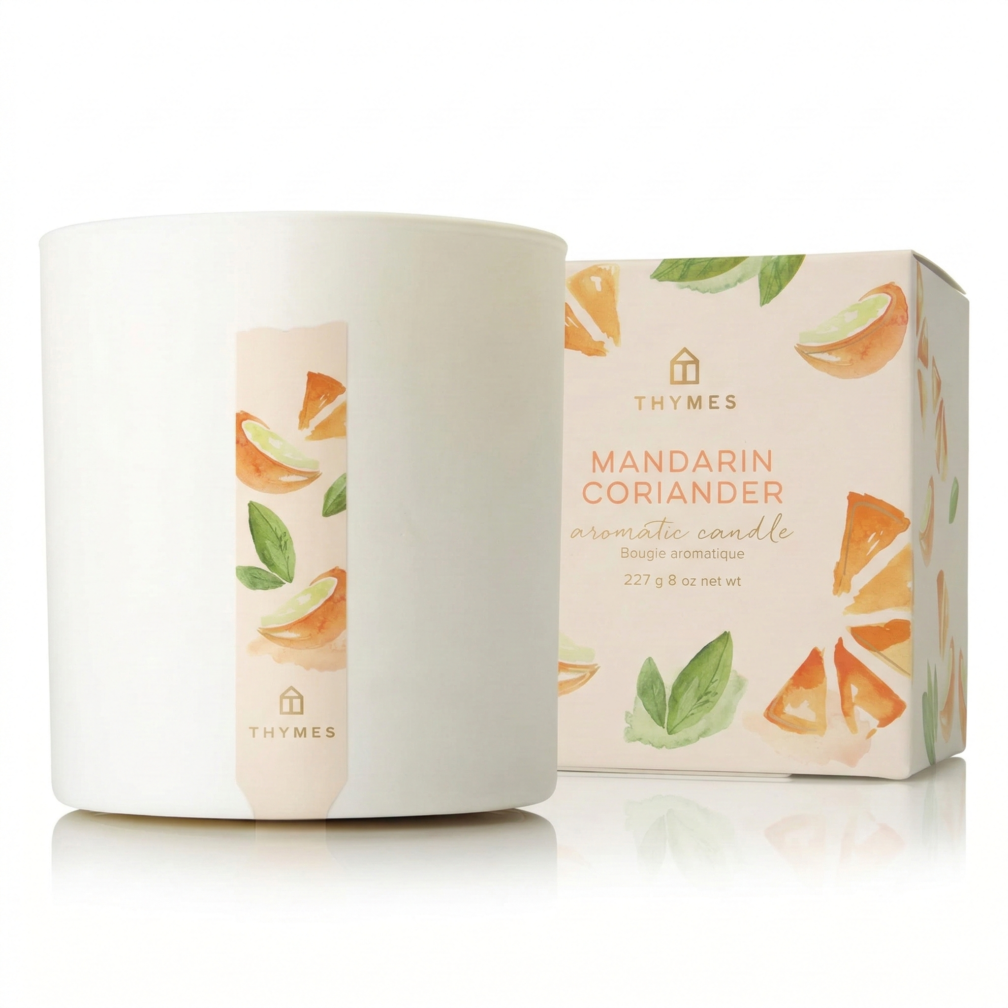 Thymes Candle - 8 Oz - Mandarin Coriander