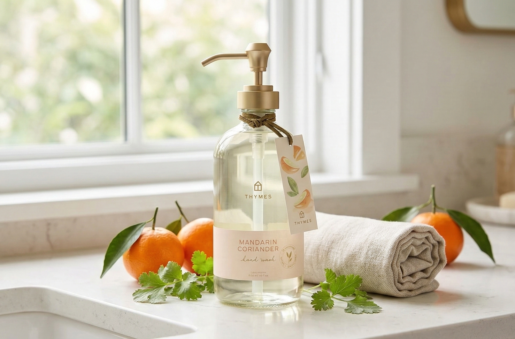 Thymes Hand Wash - 15 Fl Oz - Mandarin Coriander
