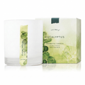 Thymes Aromatic Jar Candle - Eucalyptus Scented Candle for a Fresh Home Fragrance - Luxury Aromatherapy Candle - Single Wick Glass Candle - Matte White Candles (7.5 oz)