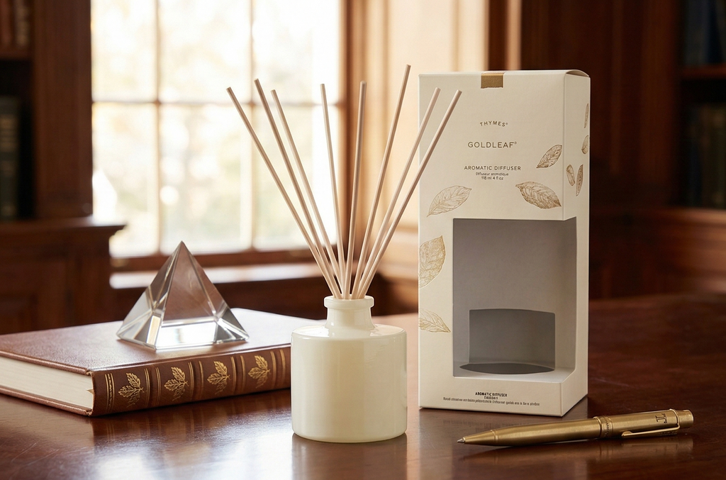 Thymes Petite Diffuser - 4 Fl Oz - Goldleaf