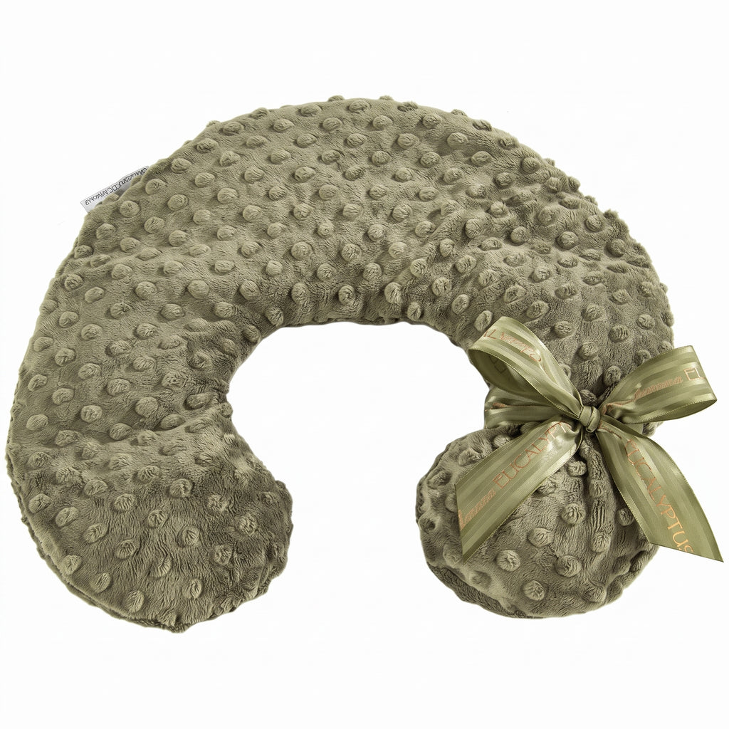 Sonoma Lavender Luxury Eucalyptus/Lavender Heatable/Chillable Neck Pillow, Microwaveable for Neck and Shoulders with Removable Washable Covers, Great for Relaxation and Pain Relief (Green Dot)