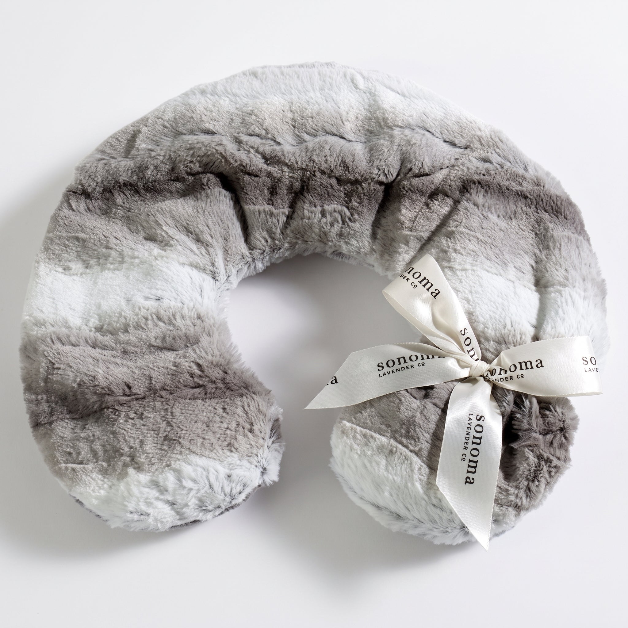 Sonoma Lavender Luxury Lavender Heatable/Chillable Neck Pillow, Microwaveable for Neck and Shoulders with Removable Washable Covers, Great for Relaxation and Pain Relief (Angora Platinum)
