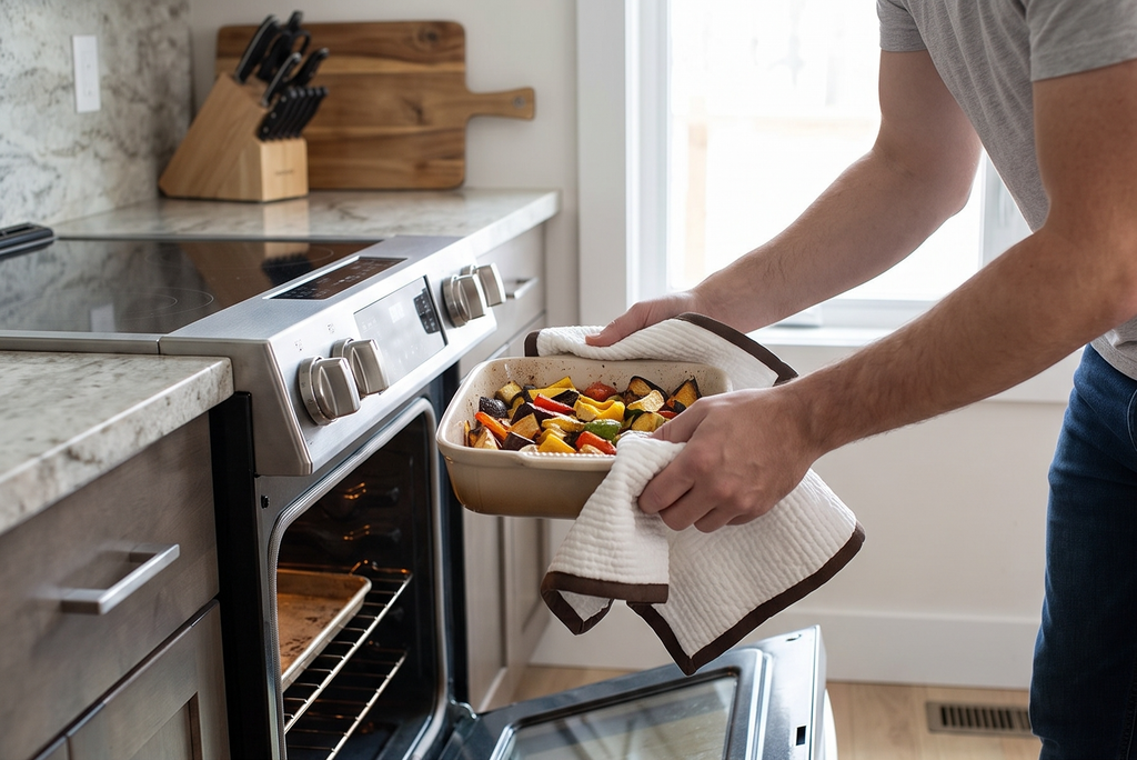 Now Designs Oven Towel, White