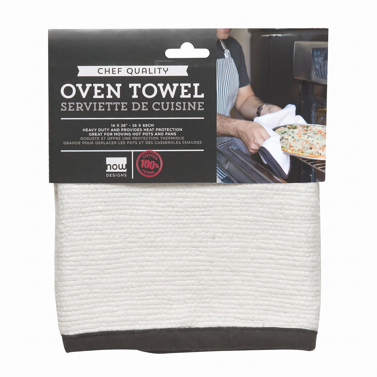 Now Designs Oven Towel, White