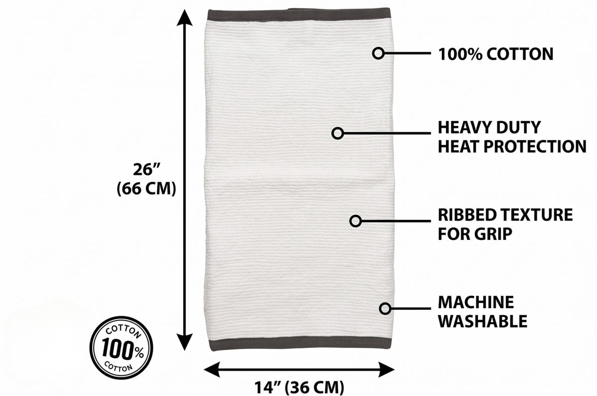 Now Designs Oven Towel, White