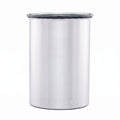 Planetary Design Airscape Stainless Steel Coffee Canister | Food Storage Container | US Patented Inner Plunger Lid REMOVES Excess Oxygen | Don't Buy airtight, Buy AIR-Less (Medium, Brushed Steel)