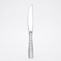 Fortessa Lucca Faceted 18/10 Stainless Steel Flatware Solid Handle Steak Knife, Set of 12, Mirror Polished