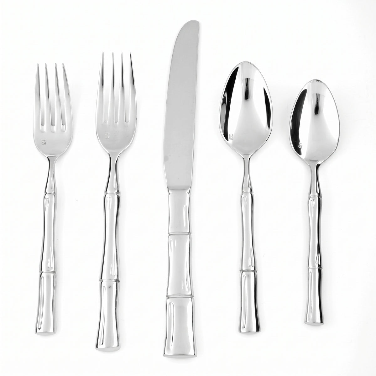 FORTESSA Royal Pacific 18/10 Stainless Steel Flatware, 20 Piece Place Setting With Table Knife, Forks and Spoons (Service For 4), Dishwasher Safe, Polished