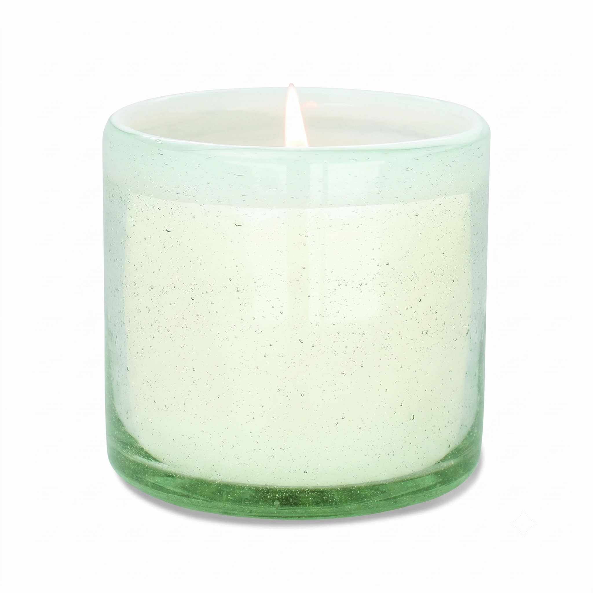 Paddywax La Playa, Amber + Coconut Scented Candle in Reusable Hand-Blown Bubble Glass, Soy Wax Candle with Approx. 40 Hour Burn Time, Decorative Gift Candle for Home, Amber + Coconut, 9 oz