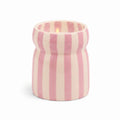 Paddywax Cabana Hand-Painted Scented Candle in Ceramic Reusable Food Safe Jar, Clean-Burn Soy Candle with Approx. 42 Hour Burn Time, Lavendar – Grecian Sand, 6.5 oz