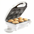 Mini Pie & Quiche Maker- Electric Baker Cooks 6 Small Quiches or Pies in Minutes- Dough Cutting Circle Easy Measurement- Better than Tins, Pans- Baking Dessert, Gift for Her, Easter Brunch Must Have