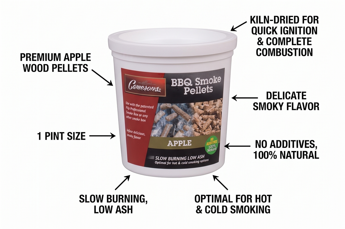 Camerons Premium Wood Pellets - 1 Pint Apple