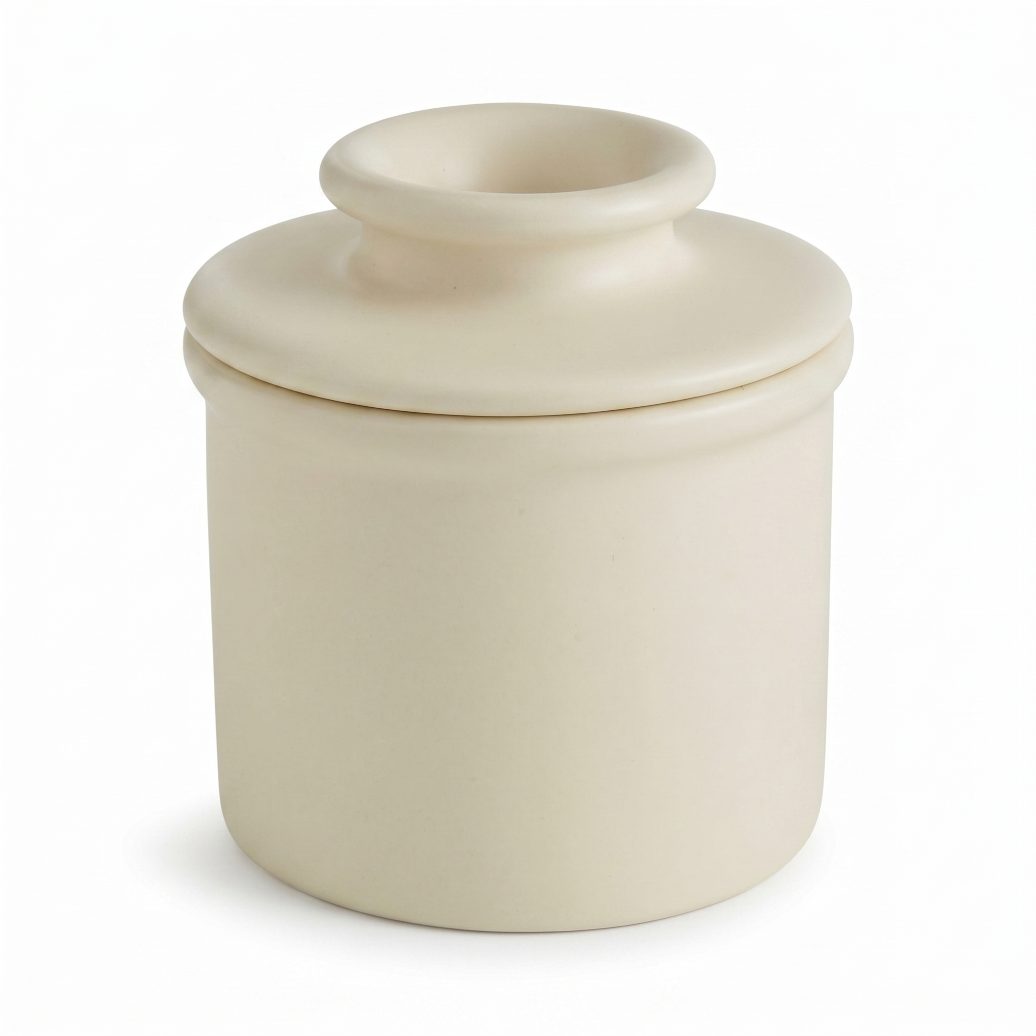 Butter Bell - The Original Butter Bell Crock by L. Tremain, a Countertop French Ceramic Butter Dish Keeper for Spreadable Butter, French Ceramic Butter Dish Keeper, Specialty (Ivory Matte)