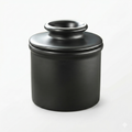 Butter Bell - The Original Butter Bell Crock by L. Tremain, a Countertop French Ceramic Butter Dish Keeper for Spreadable Butter, French Ceramic Butter Dish Keeper, Specialty (Matte Black)