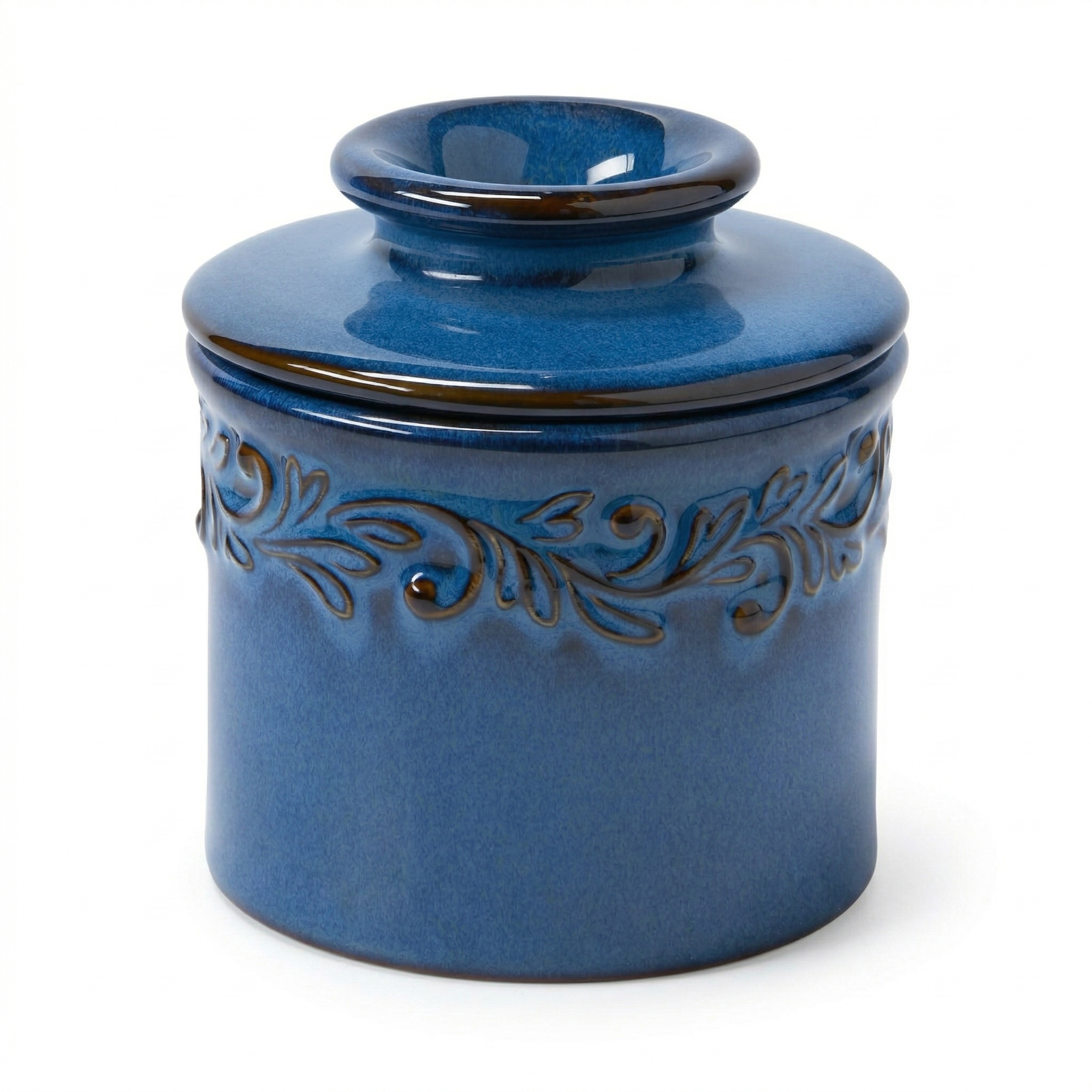 Butter Bell - The Original Butter Bell Crock by L. Tremain, Antique Collection - Denim Blue