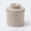 Butter Bell - The Original Butter Bell crock by L Tremain, a Countertop French Ceramic Butter Dish Keeper for Spreadable Butter, Café Matte Collection, Beige