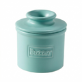 Butter Bell - The Original Butter Bell crock by L Tremain, a Countertop French Ceramic Butter Dish Keeper for Spreadable Butter, Café Matte Collection, Aqua