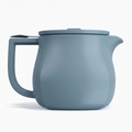 Tea Forte Ceramic Teapot with Removable Stainless Steel Infuser Basket and Lid, Steeps 24 oz. Loose Leaf Tea, Dishwasher & Microwave Safe, Stone Blue