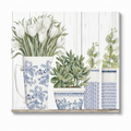 CounterArt Blue & White Pottery 3mm Tempered Glass Cutting Board 15” x 12” Manufactured in the USA Serving Board Charcuterie Board