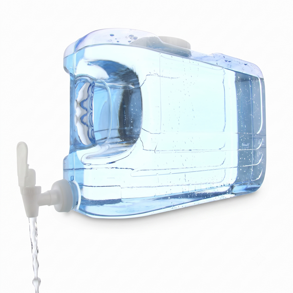 Arrow Home Products Oasis Drink Dispenser for Fridge, 2.5 Gallon - Plastic Beverage Dispenser with Spigot for Easy Dispensing - BPA Free Clear Plastic - Convenient Handle, Easy-Pour Spout