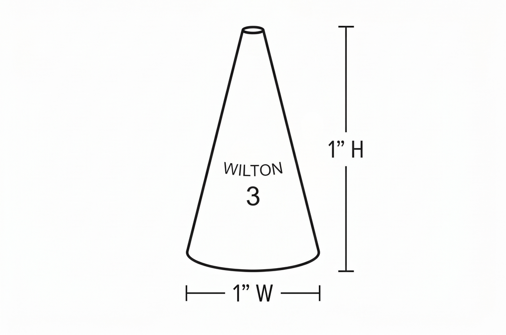 Wilton Decorating Piping Tip, No 3 - Round