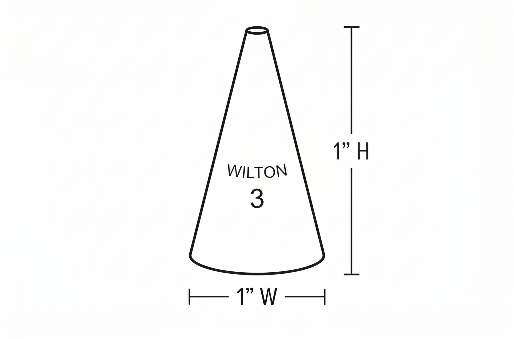 Wilton Decorating Piping Tip, No 3 - Round
