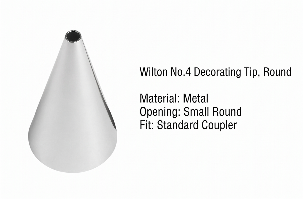 Wilton No.4 Decorating Tip, Round