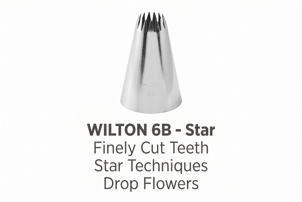 Wilton Decorating Piping Tip, No 6B - Star