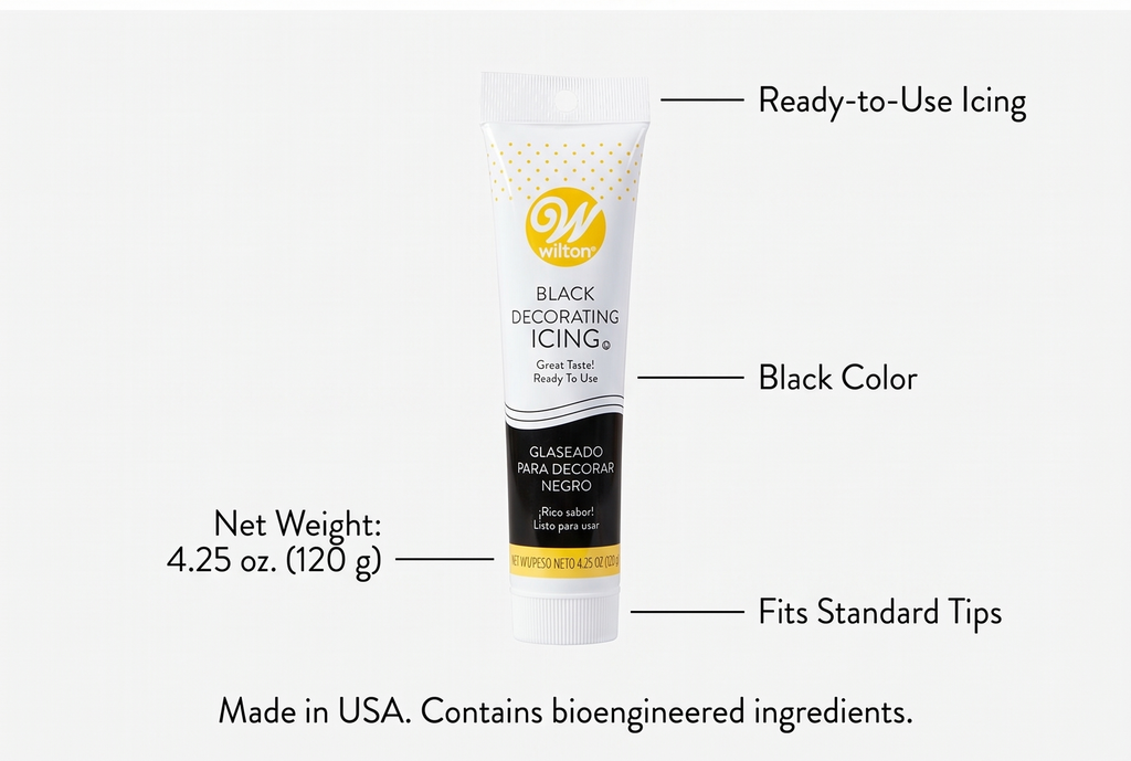 Decorating Icing 4.25Oz-Black