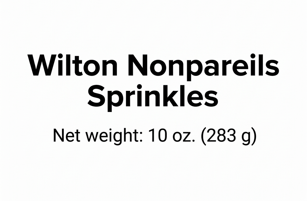 Wilton Sprinkles Bright Rainbow NonPareils , Large 10 Ounce Tub