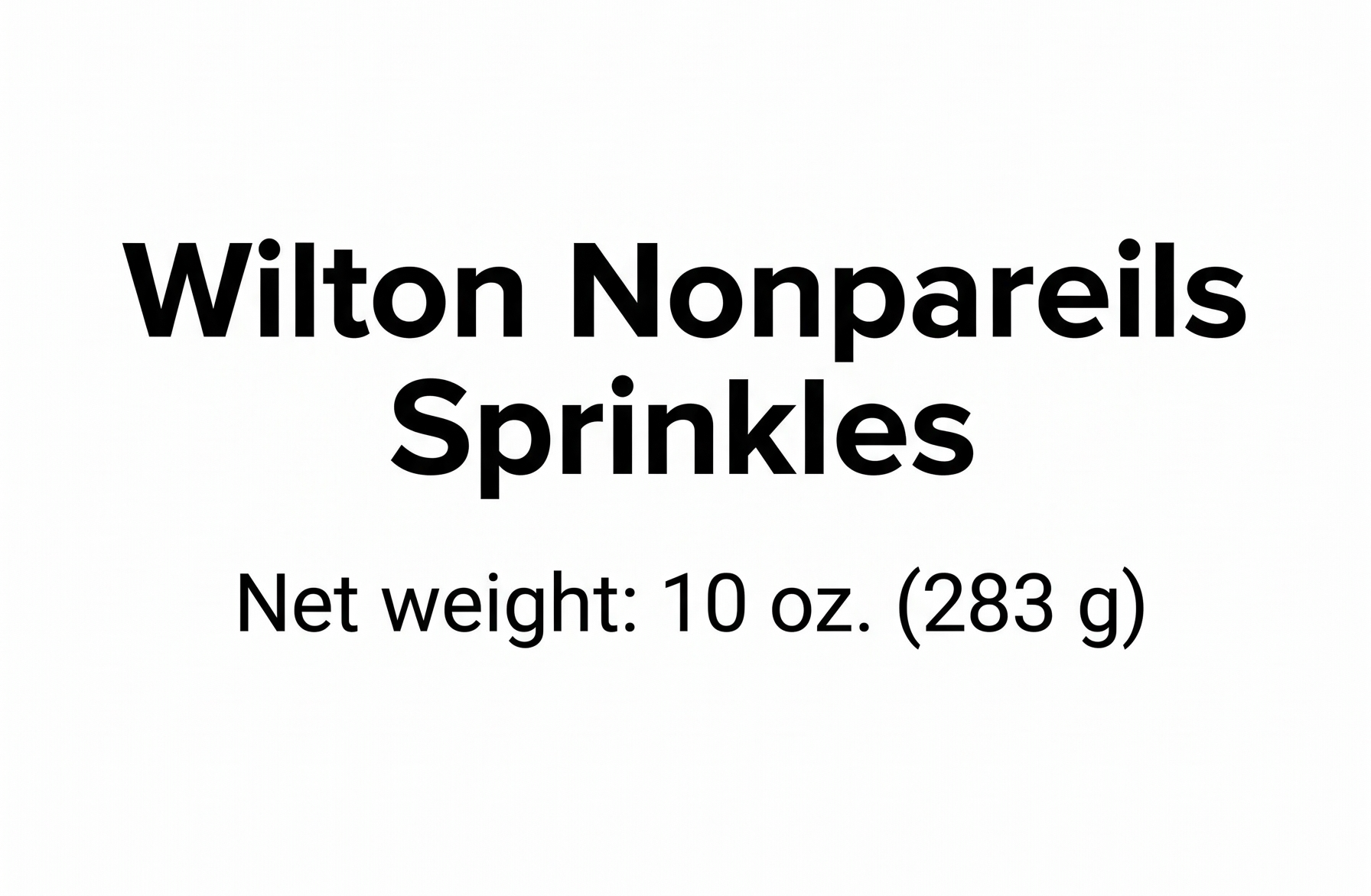 Wilton Sprinkles Bright Rainbow NonPareils , Large 10 Ounce Tub