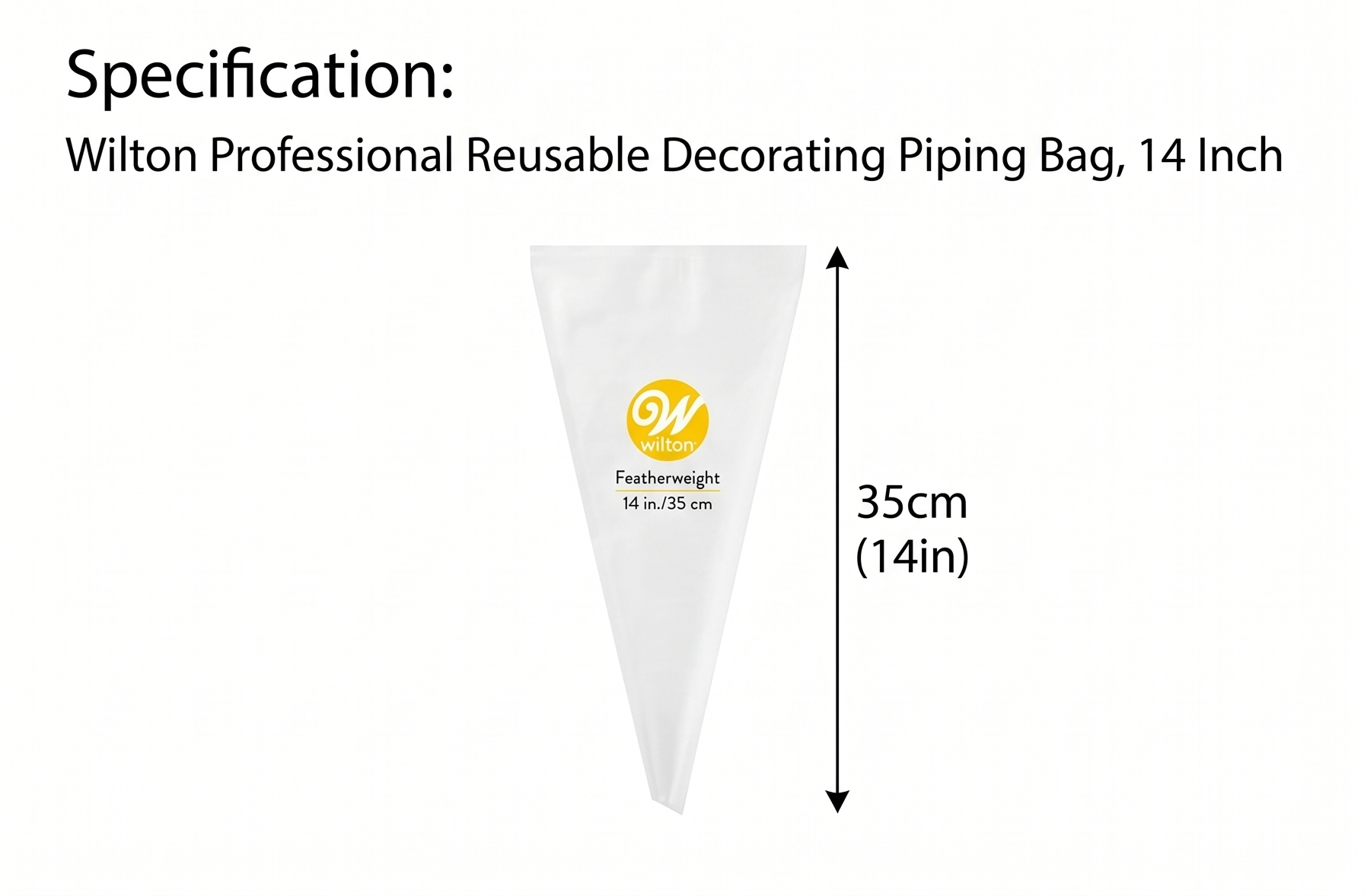 Wilton Professional Reusable Decorating Piping Bag, 14 Inch