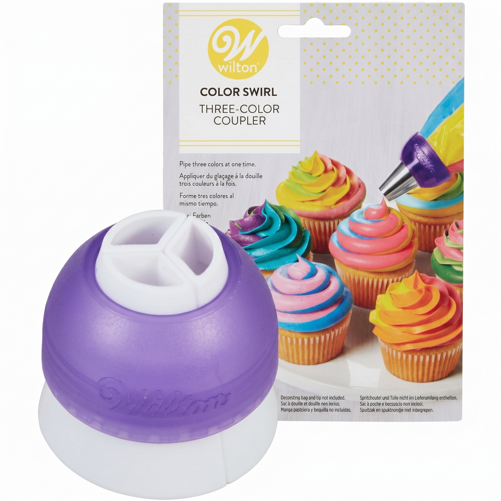 Wilton ColorSwirl 3 Color Coupler,White