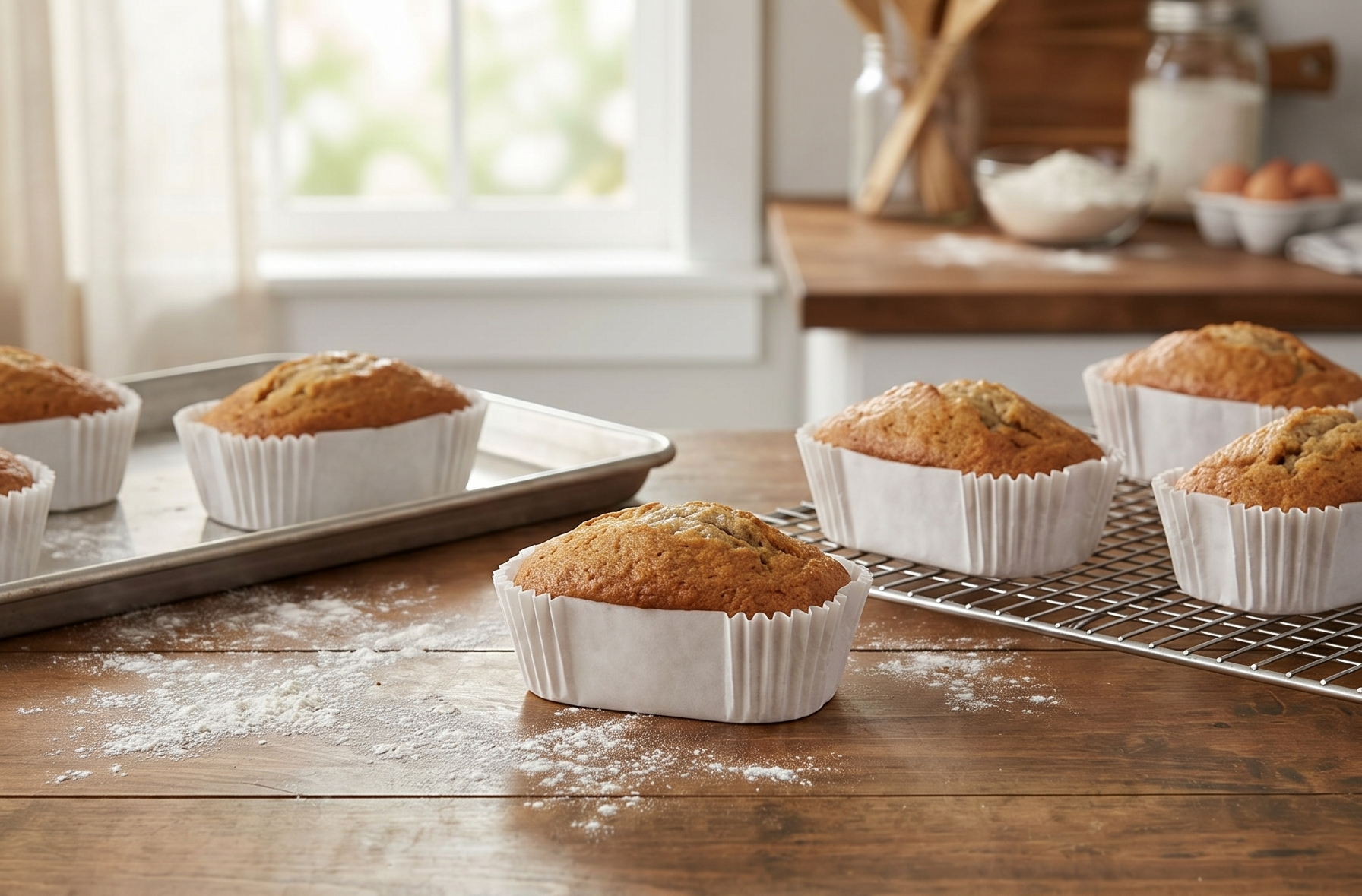 Petite Loaf Cups-White 50/Pkg 1.25"X3.25"