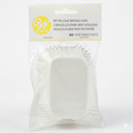 Petite Loaf Cups-White 50/Pkg 1.25"X3.25"