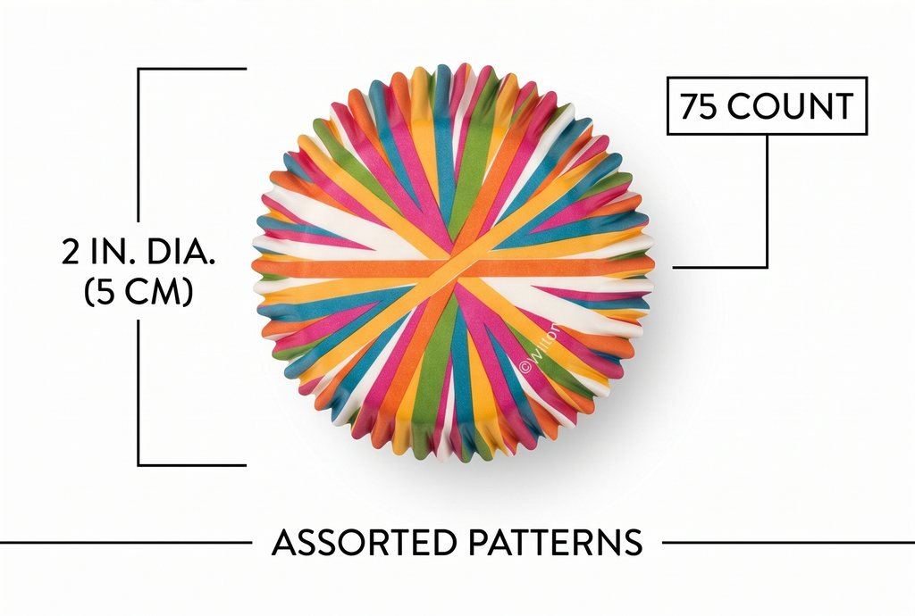 Wilton Color Wheel Standard Cupcake Liners, 75-Count
