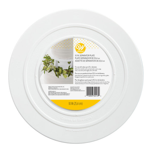 Wilton Smooth Edge Separator Plate for Cakes, 10-Inch