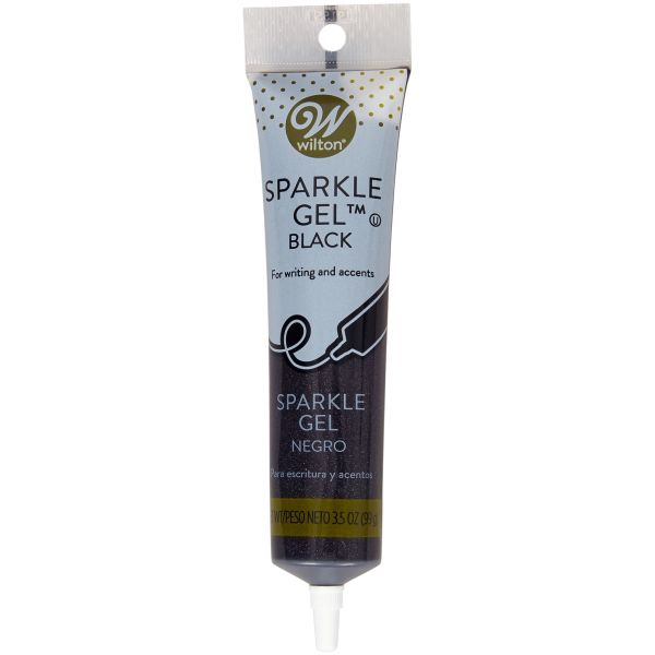 Wilton Black Sparkle Gel, 3.5 oz.